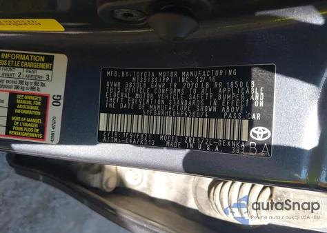 2017 Toyota Corolla Le из США, поврежденный, VIN 5YFBURHE0HP620074